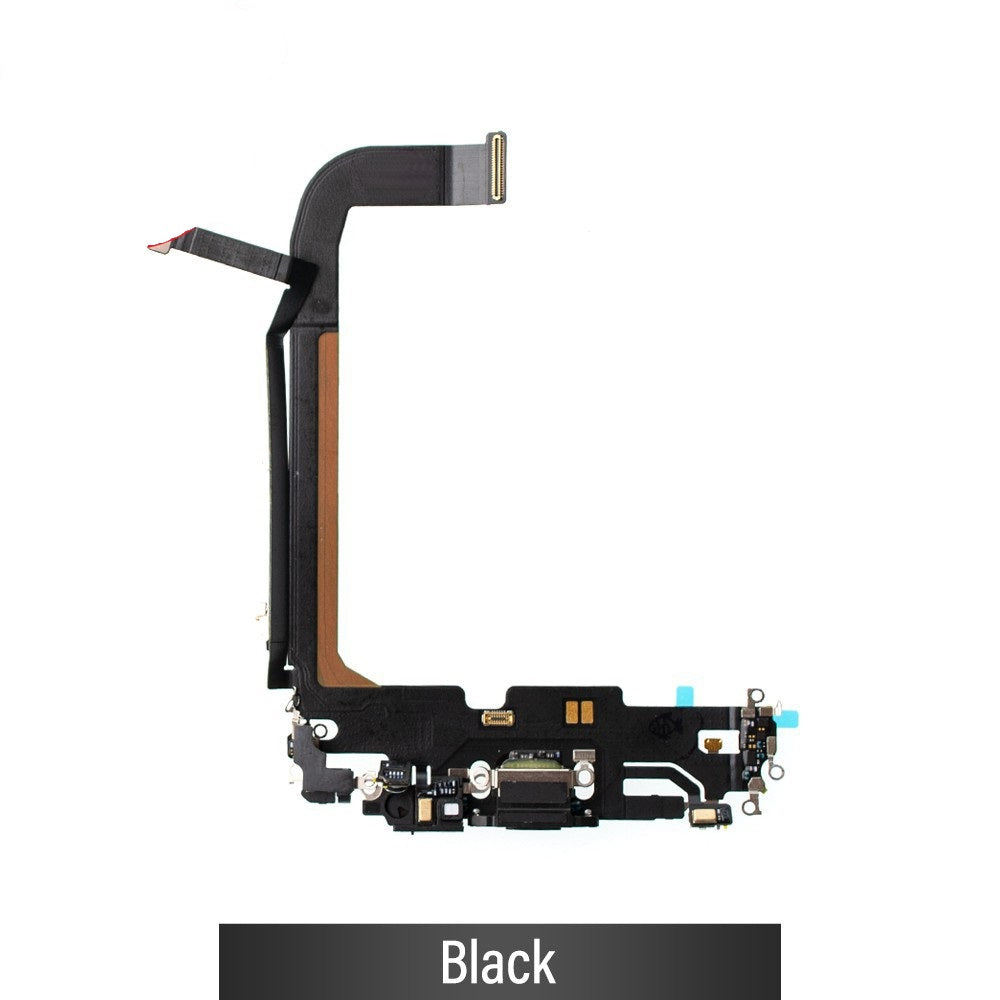 Red Charging Port for iPhone 13 Pro Max-Black Red Charging Port for iPhone 13 Pro Max-Black